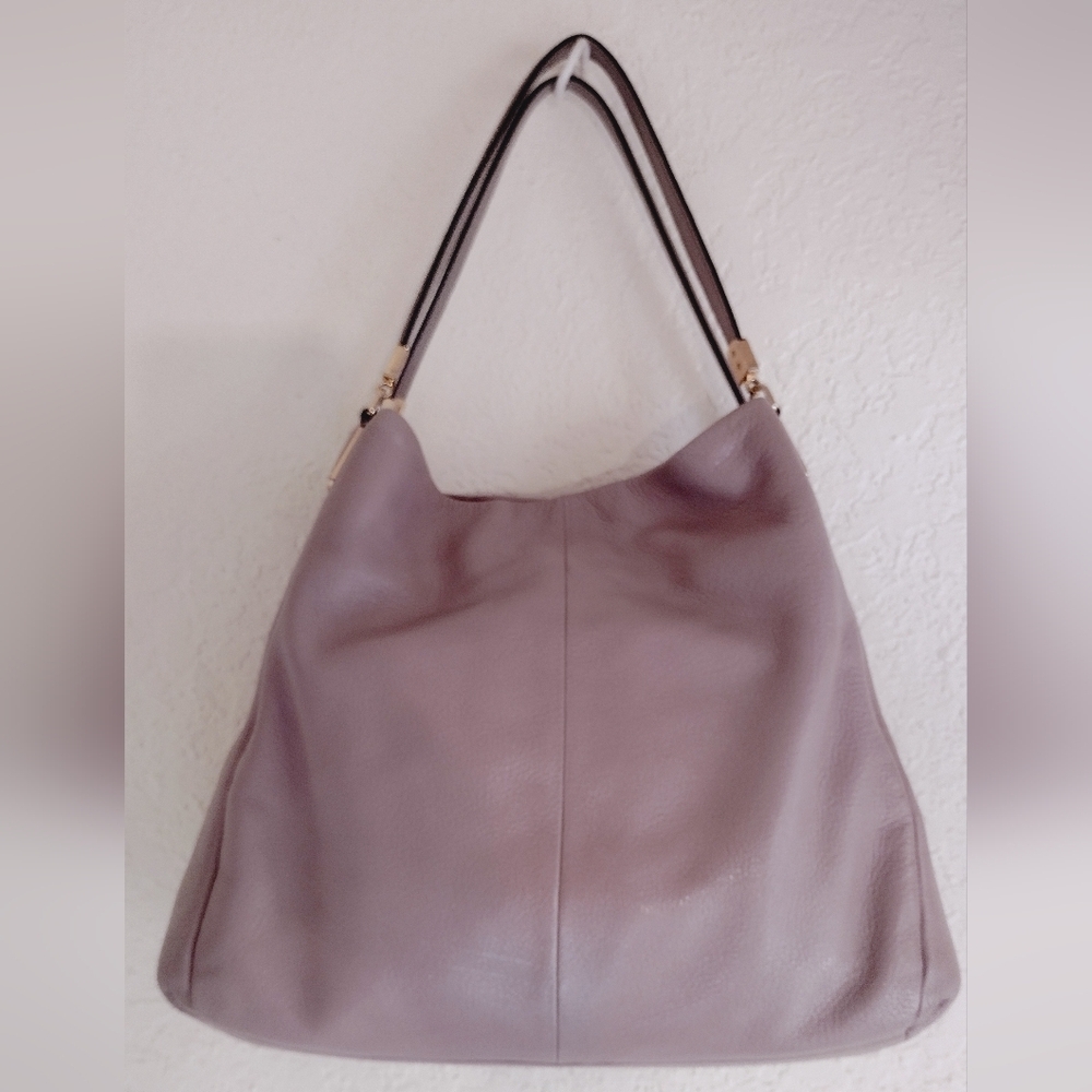 COACH Madison Phoebe Pebbled Leather Shoulder Bag - Picture 9 of 13